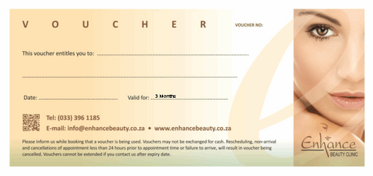 Enhance Beauty Gift Card - Skin Analysis with Facial Scanner (Showing underlying skin conditions)